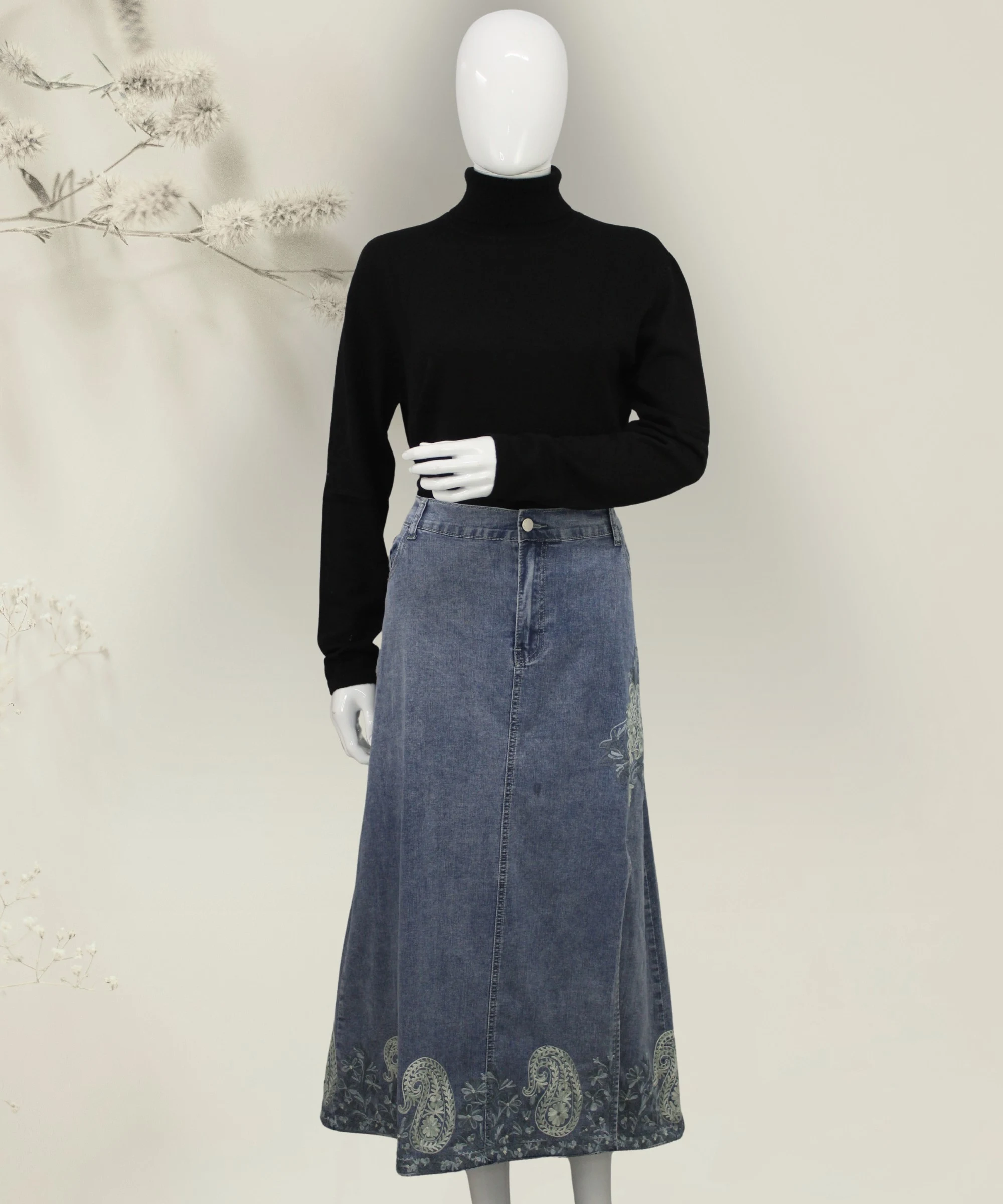 Skirt Denim Aari 1 Skirt Denim Aari - Image 1