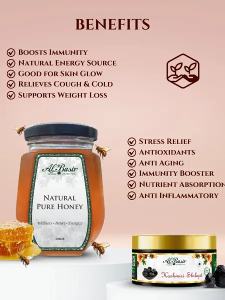 ALBASIR HONEY + SHILAJIT COMBO (2)