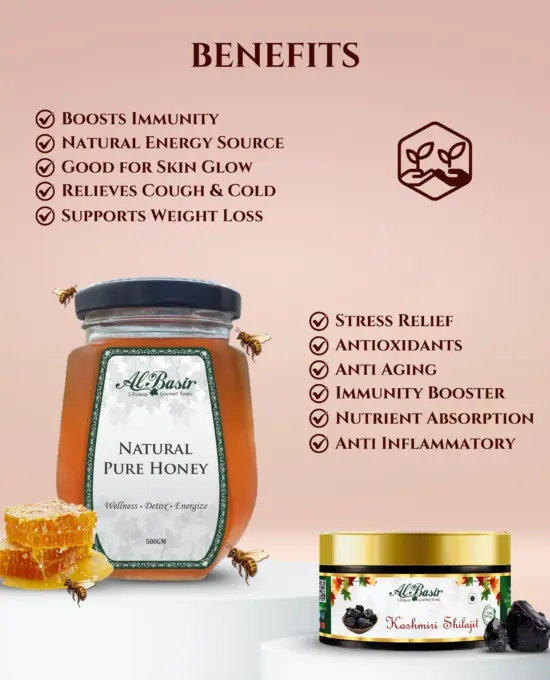 ALBASIR HONEY + SHILAJIT COMBO (2)