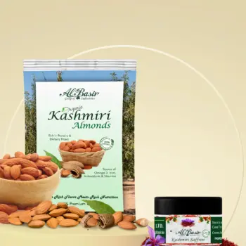 ALBASIR KASHMIRI ALMONDS + SAFFRON COMBO (1)