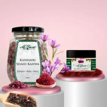 ALBASIR KASHMIRI SHAHI KAHWA + SAFFRON COMBO (1)
