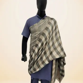 Shawl Reversible Check Pashmina