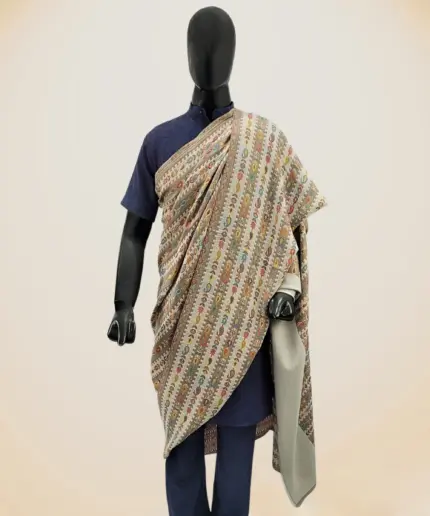 ALBASIR REVERSIBLE PASHMINA KANI SHAWL 10 1