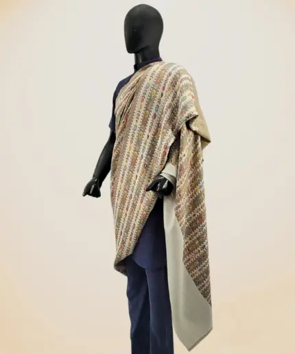 ALBASIR REVERSIBLE PASHMINA KANI SHAWL 10 7