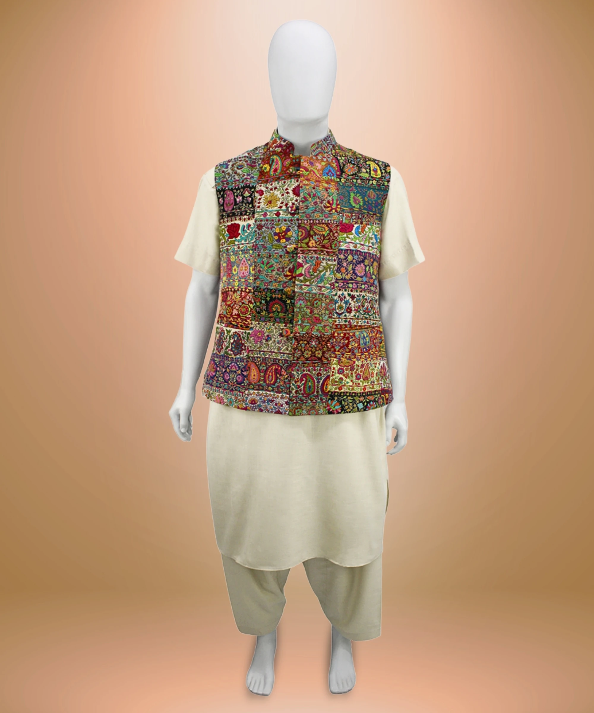 ALBASIR WAIST COAT 22 (3) Waist Coat Handmade Sozni - Image 1