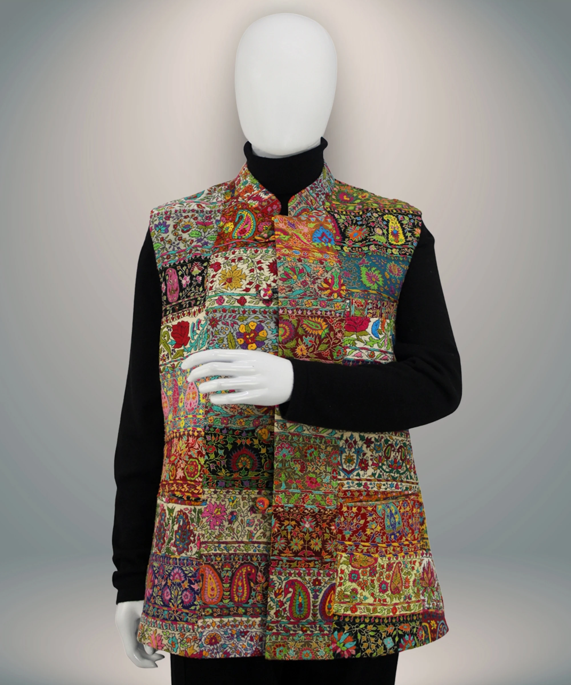 ALBASIR WAIST COAT 13 (1) Waist Coat Handmade Sozni - Image 1