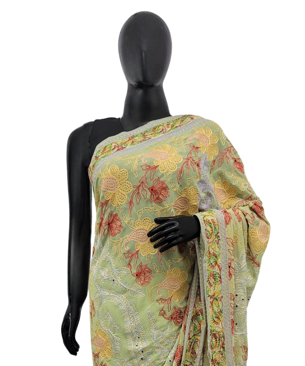 Saree Saree Georgette Aari Work - Image 1