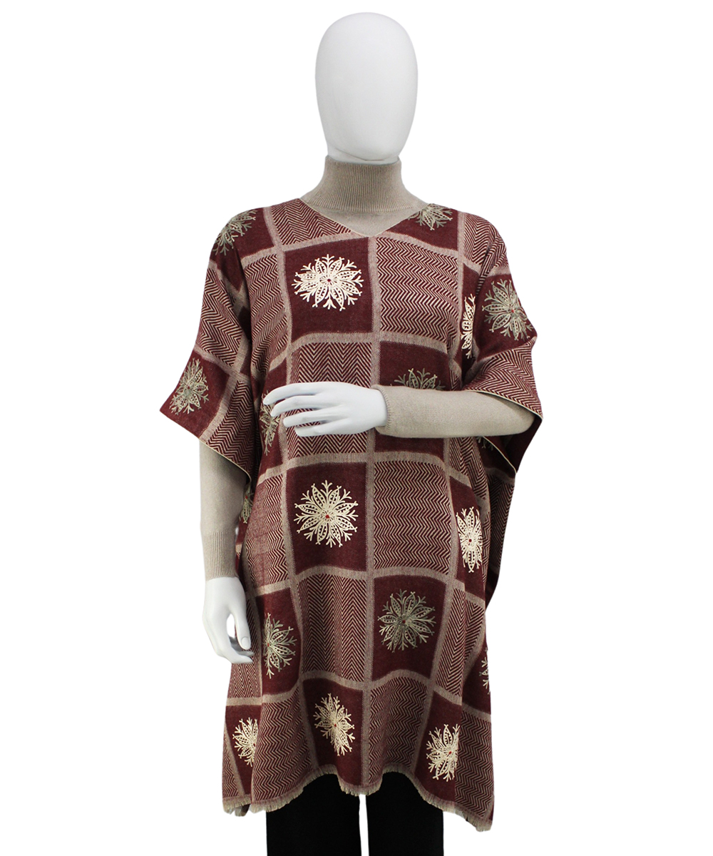 Kaftan Pashmina Maroon 1 Kaftan Pashmina - Image 1