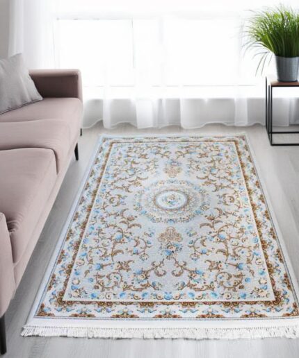 Floral Woollen Carpet (4' x 6' Ft.)