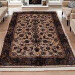 Floral Silk Carpet (7' x 10' Ft.)