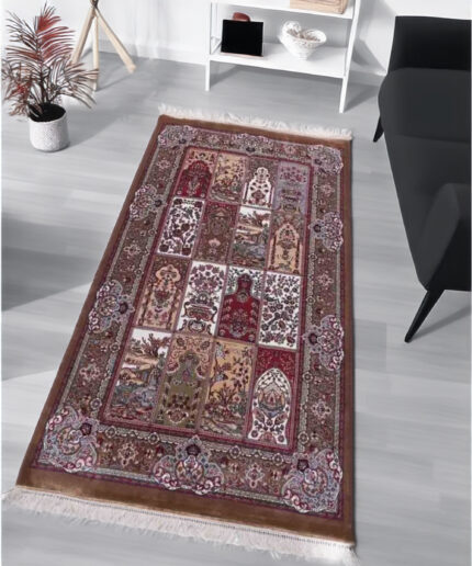 Geometrical Silk Carpet (3' x 5' Ft.)