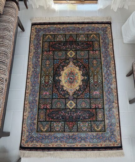 Carpet Floral Silk 5'x7'ft