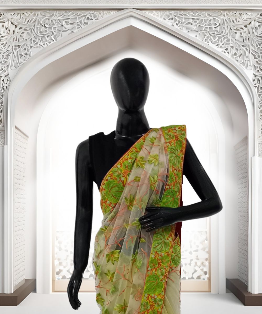 Saree Saree Net Aari Work - Image 1