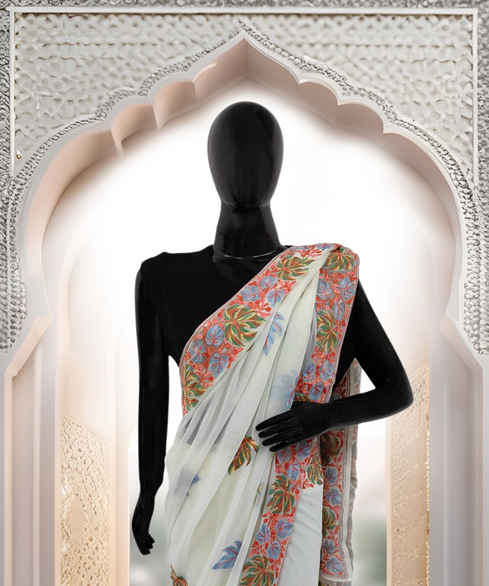 Saree Saree Georgette Aari Work - Image 1