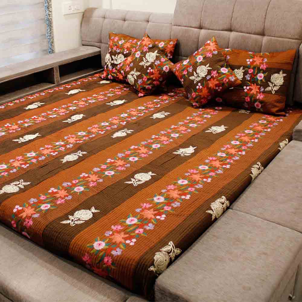 Bed Cover Silk Bed Cover Set - Image 1