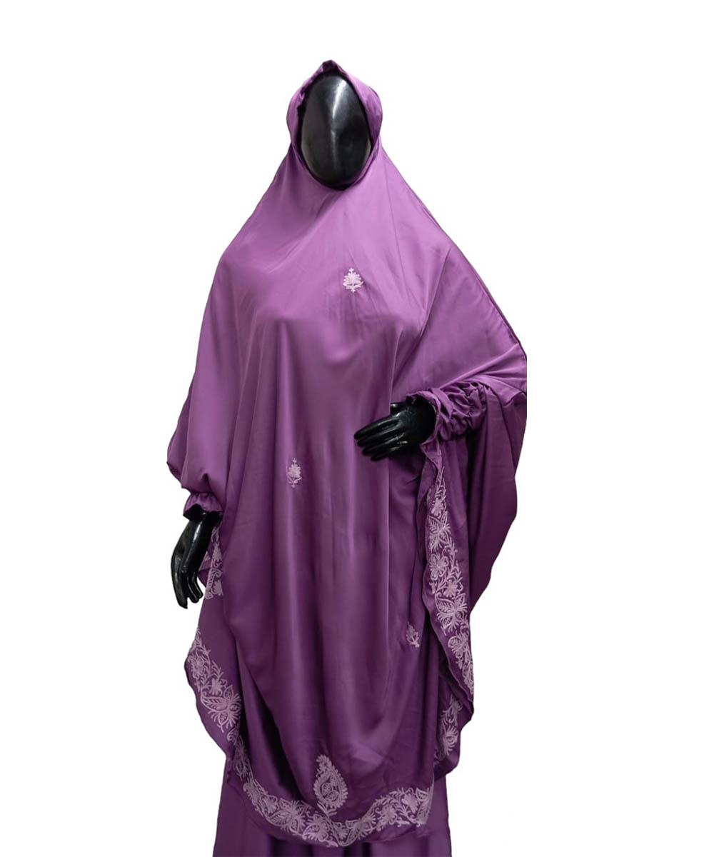 Abaya Satin purple Abaya Designer Satin - Image 1