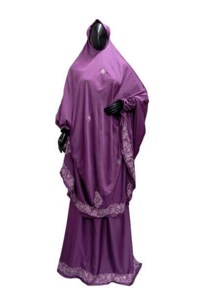 Abaya Satin purple