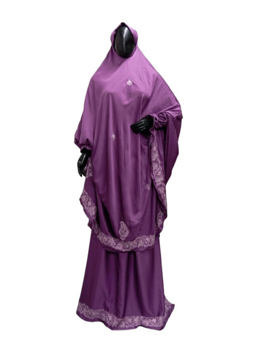 Abaya Satin purple