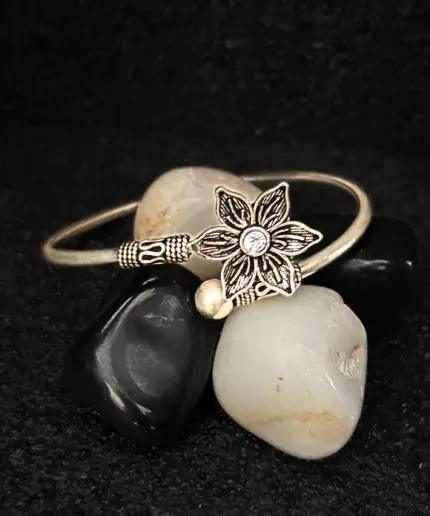 Silver Floral Bracelet