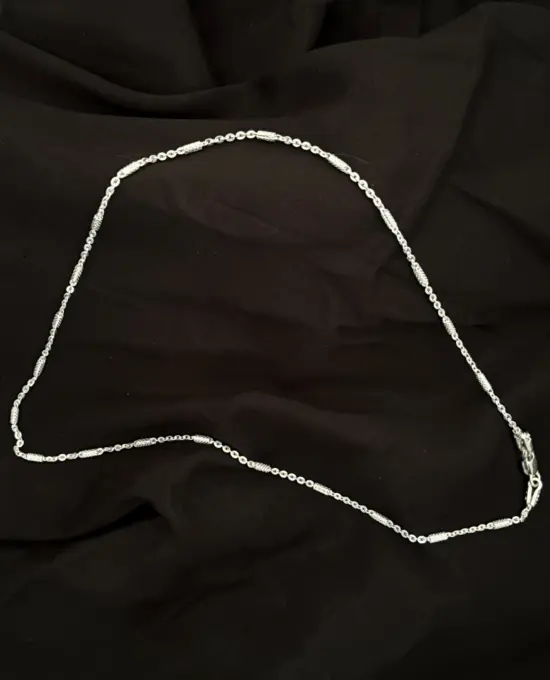Silver Beaded Chain