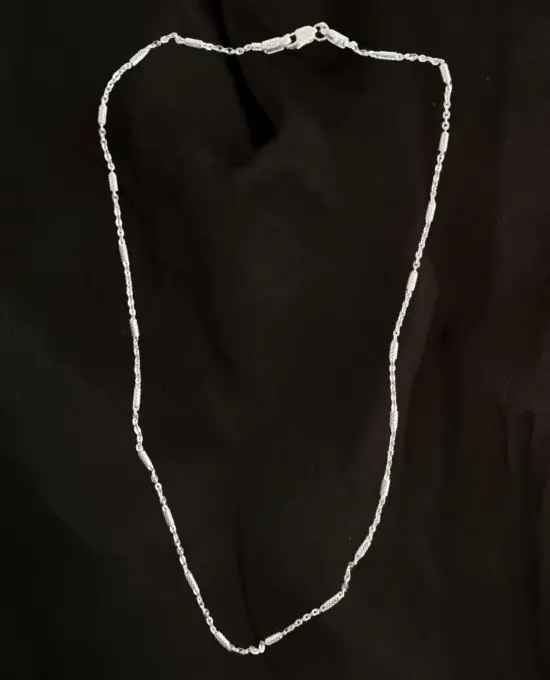 Silver Beaded Chain