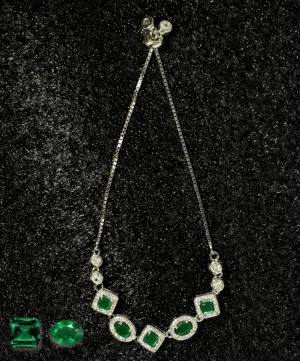 Bracelet Natural Emerald