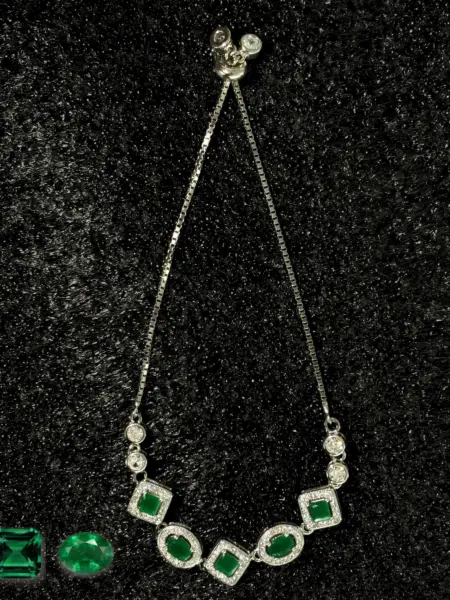 Bracelet Natural Emerald