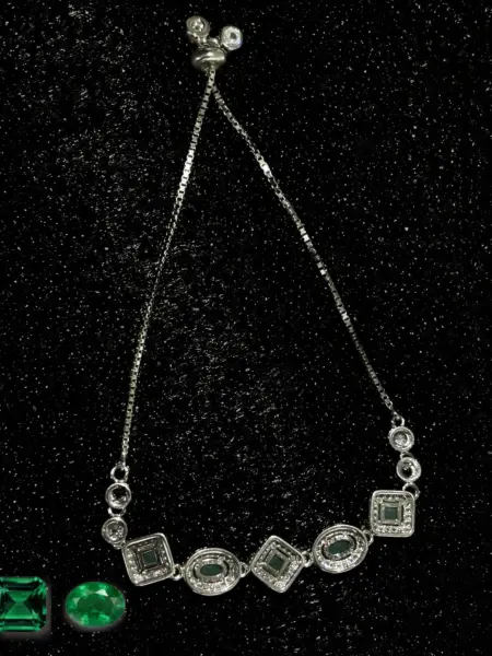 Bracelet Natural Emerald