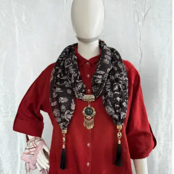 Scarf With Pendant