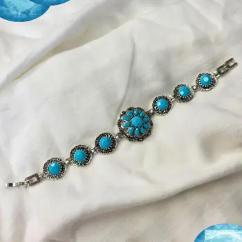 Bracelet Floral Turquoise