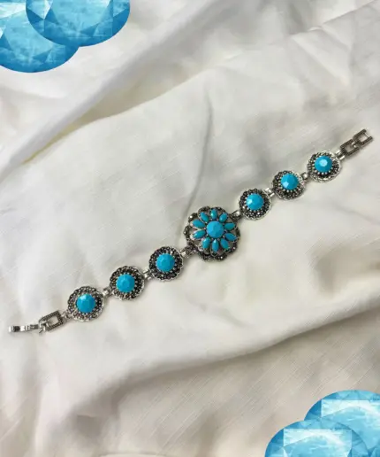 Bracelet Floral Turquoise