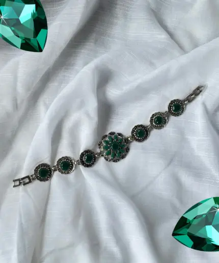 Bracelet Emerald Floral