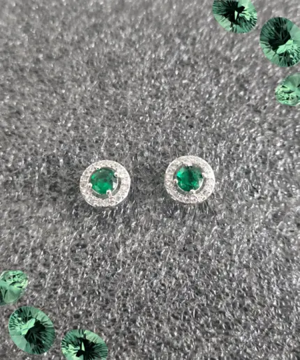 Earrings Emerald Stud