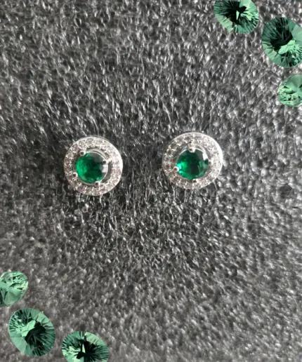 Earrings Emerald Stud
