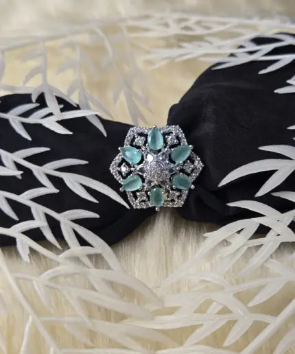Ring Floral Aqua 1