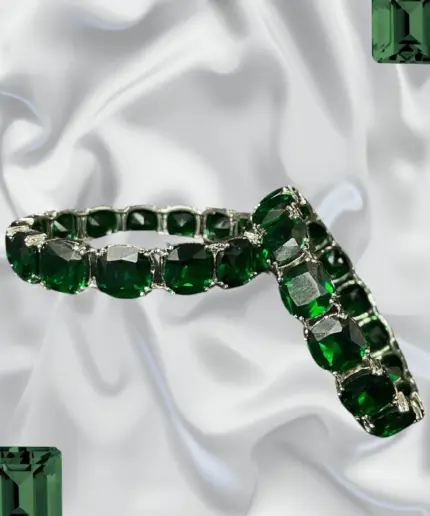 Green Gemstone Bangles 1