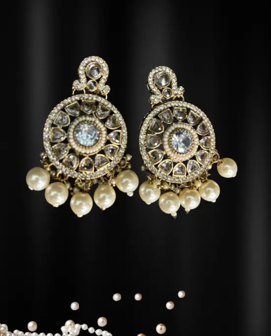 Necklace Set Pearl Kundan