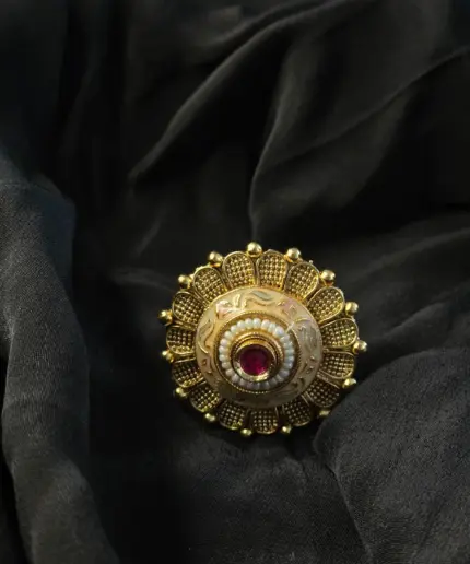 Ring Floral Kundan 1