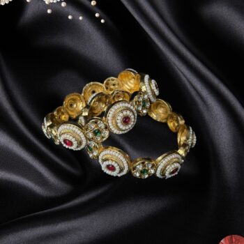 Bangles Kundan Pearl
