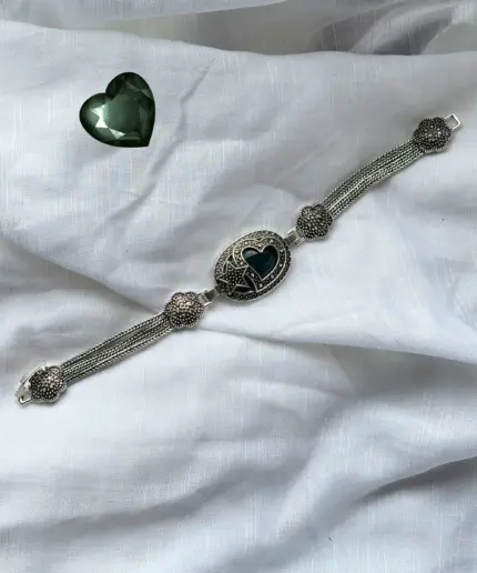 Bracelet Emerald Stone