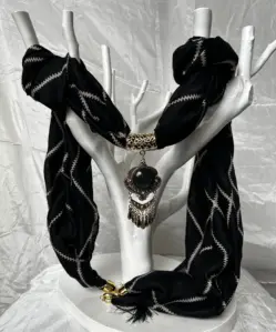 Scarf With Pendant