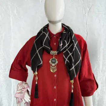 Scarf With Pendant