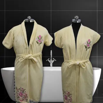 Bathrobe Set Emboridered
