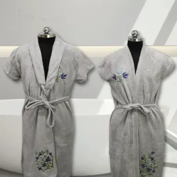 Bathrobe Set Emboridered