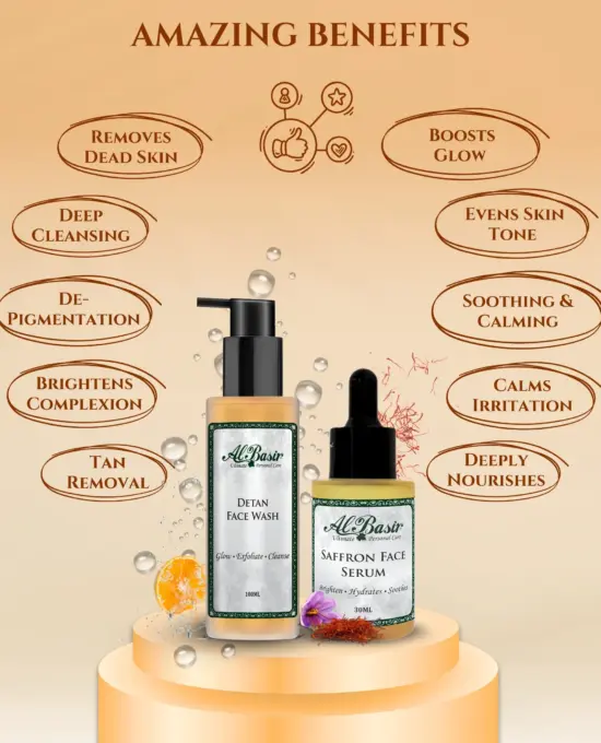 ALBASIR FACE WASH + FACE SERUM COMBO (2)