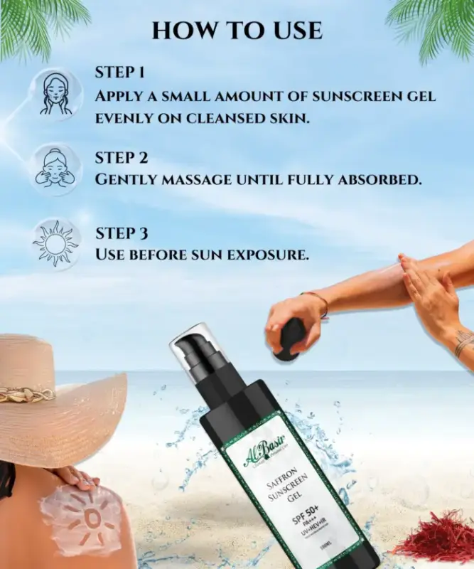 ALBASIR SAFFRON SUNSCREEN GEL 1 700x840 1