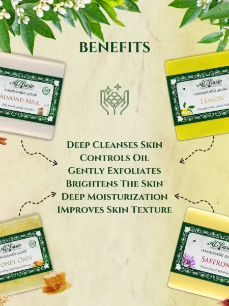 Soap Organic Handmade Set Of 4