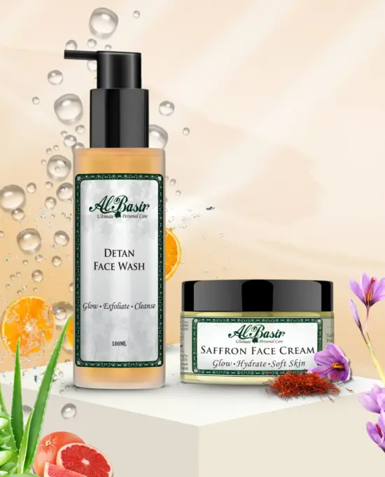 ALBASIR DETAN FACE WASH + SAFFRON FACE CREAM (1)