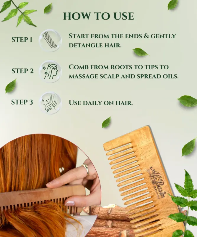 ALBASIR NEEM WOOD COMB 3