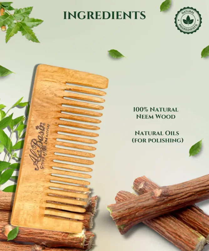 ALBASIR NEEM WOOD COMB 4